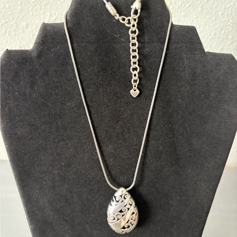 Brighton Silver Swirl Pendant Necklace